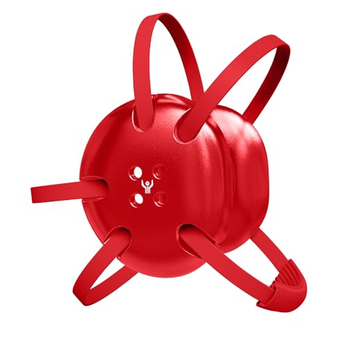 Classic Wrestling Headgear, Varsity Red Straps - style: Varsity Red w/ Varsity Red Straps