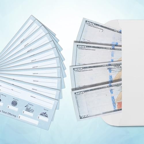 Eaasty 200 Pieces Church Offering Envelopes My Offering Bill Size Envelope Church Tithe Envelopes for Donations, Religious Occasions(Fresh Style) - style: Fresh Style