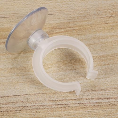 POPETPOP Aquarium Water Clip 6-Pack Suction Cup Fish Tank Clamp for Airline Heater Cord and Hose Pipe Holder Space-Saving Fixed Clip for Glass Tanks 1.77 X 1.45 X 1.45 in - size: 4.50X3.70X3.70CM