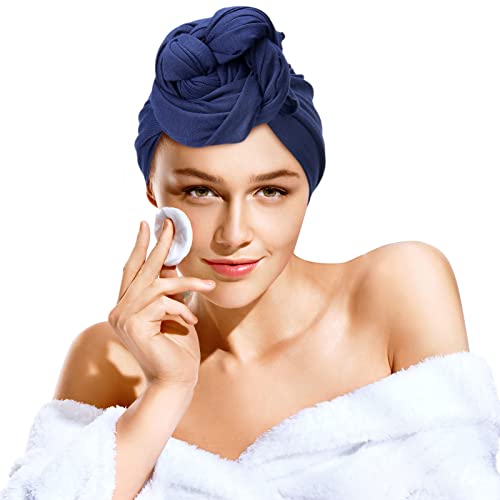 JaGely 12 Pieces Extra Long Stretch Jersey Head Wrap for Black Women