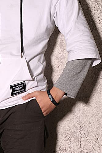MEALGUET Allah Medallion Necklace, Stainless Steel Islamic Jewelry,Arabic Jewelry,Allah Name of God Round Pendant Necklace for Women and Men with Agate Beaded Chain, Muslim Gift Jewelry, Gift - style: black leather allah bracelet