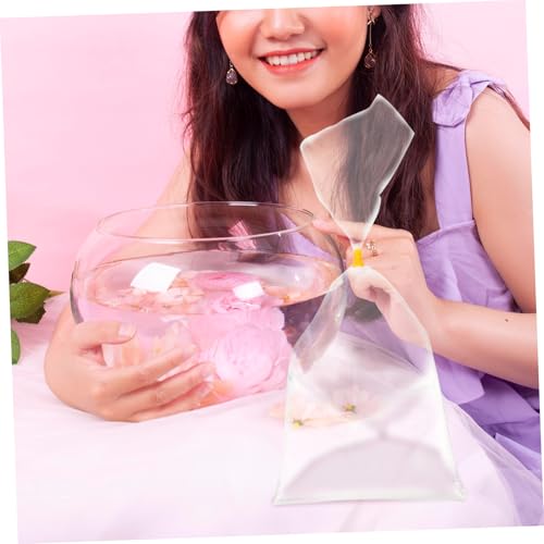 Holibanna 50Pcs Leakproof Plastic Fish Transport Bags Thicken Aquarium Packing Bags for Safe Shipping Oxygenated Fish Packing
