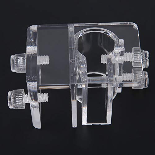 ZJchao Aquarium Tube Fixture Holder, Fish Filter Clamp/Holder Aquarium Plant Holder Clear 20mm Acrylic Aquarium Hose Tube Fixing Pipe Clamp/Holder Fish Hanger for Holding Doing Pump Soft Hose
