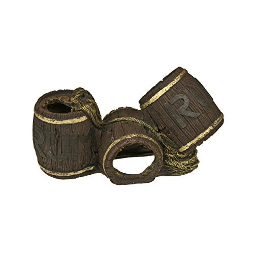 Blue Ribbon Pet Products 006039 Exotic Environments Rum Barrel Swim Through, Large