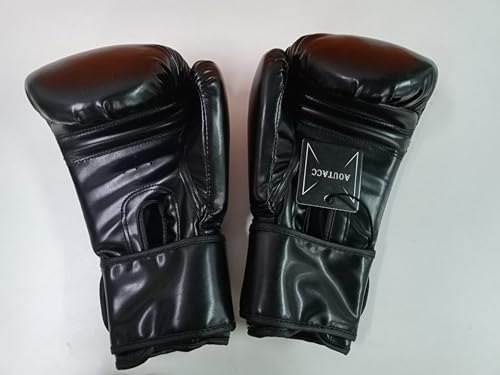 Boxing Gloves for Men and Women,PU Leather Breathable Pro Training Gloves,Hook and Loop Closure Boxing Training Gloves for Sparring MMA Kickboxing Muay Thai - size: 08 oz