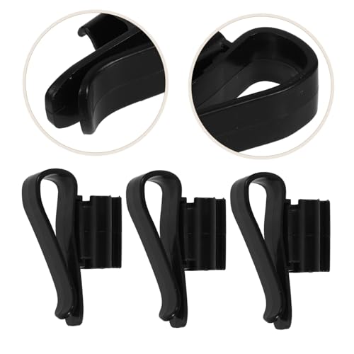 Abaodam 6pcs Aquarium Tools Water Pipe Holding Clamps Hose Tube Clip for Fish Tank Filtration Dosing Pump - color: Black