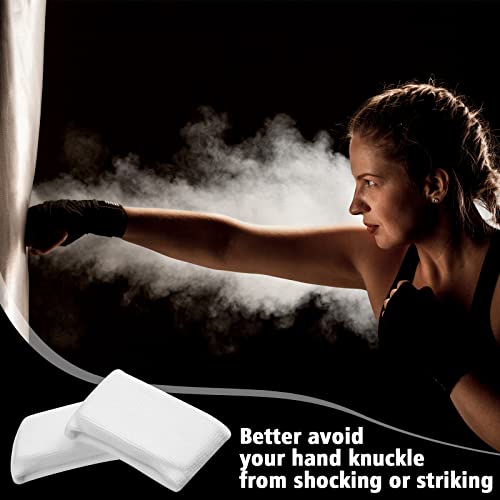 4 Pairs Knuckle Guards for Boxing Gel Hand Guard Protection Knuckle Pads for Under Hand Wraps Muay Thai Kickboxing MMA Combat Sports Men Women - color: Black White