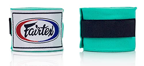 Fairtex HW2 Elastic Cotton Handwraps, 120' and 180" Full Length Hand Wraps-Many Colors - color: Mint Green, size: 120"