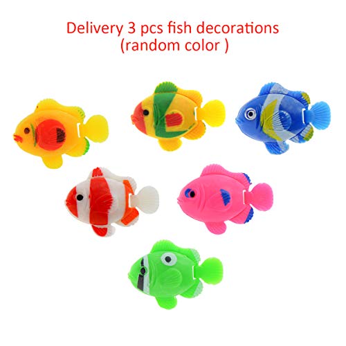 Saim Ceramic Fish Spawning Cave Aquarium Plecos Cave Hideout Shelter Shrimp Fish Breeding Cave Fish Tank Decor Ornaments with 3 Fish Decorations for Fish to Rest Hide and Play