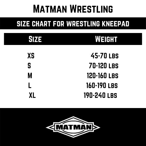Matman USA The Air Knee Pad Adult Wrestling Mat Sports (X-Small) - size: X-Small