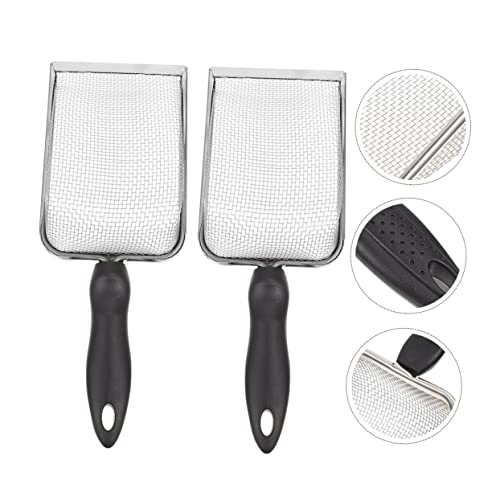 UPKOCH 2pcs Convenient Reptile Shovel Portable Substrate Shovel for Household Use Litter Accessory Rustproof Material