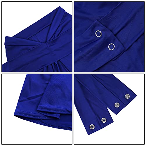 AIBEARTY Women Fashion Instant Muslim Turban Hijab with Snap Fastener Breathable Headscarf Bonnet Cap Turban Hat Shawl - color: Blue