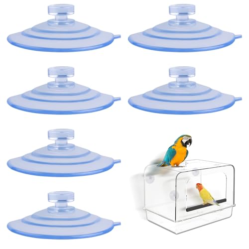 6 Pack of 2.61 Inch Extra-Strong Heavy-Duty Suction Cup – Ideal for Bird Feeders, Bird Baths, and Bee Feeders – Ultimate Window Mounting Solution for Nature Enthusiasts