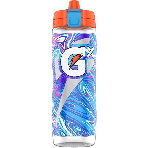 Gatorade Gx Marble Black (30 Oz) Gx Marble Blue (30 Oz) Squeeze Bottles