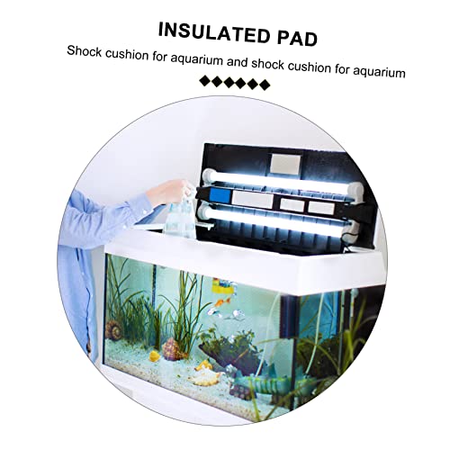 Happyyami 5pcs Fish Tank Insulated Cushion Pads Non-Skid Aquarium Mat for Stability and Heat Insulation Shock-Absorbing Design for Home and Desktop Use