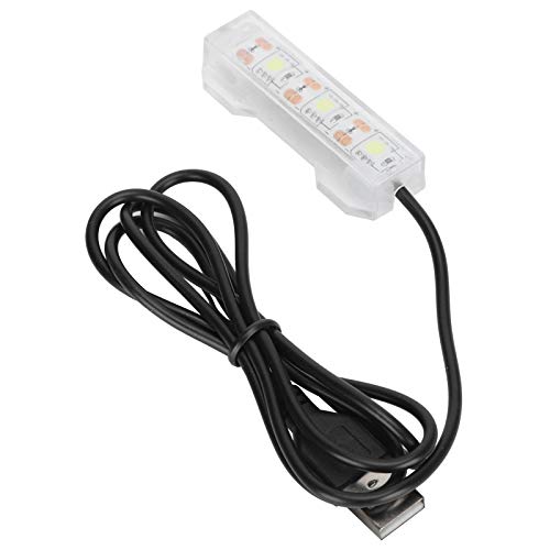 Tnfeeon Small Aquarium Water Plant Light,Full Spectrum Aquarium Lighting for Home Desktop Mini Decoration Soft LED Lamp with USB Connector