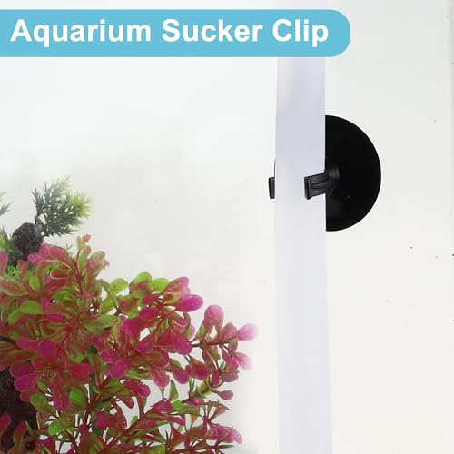 Aquarium Suction Cup, Aquarium Sucker Clip, Suction Cups Airline Tubing Holder, Fish Tank Accessories for Aquarium Fish Tank, Black, 0.51" 20 Pcs 20 Pcs