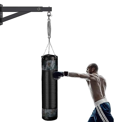 BeneLabel Wall Mount Heavy Bag Hanger, Heavy Duty Punching Bag Stand, Boxing Bag Bracket for Home Gym Indoor Outdoor, 800 LB Capacity - color: Length Adjustment 17-25