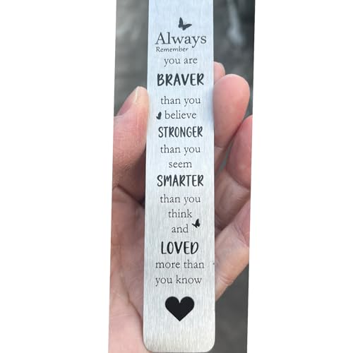 성경 책갈피 책 마커, 금속 기독교 책갈피 선물 액세서리 (Always Remember You are Brave) - style: 항상 당신이 용감하다는 것을 기억하세요