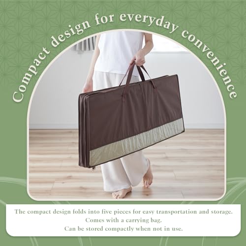 Tatami Mat – Foldable Japanese Tatami Mat Igusa Mattress, Rush Grass Floor Sleeping Futon, Meditation Yoga Zen Tatami, Queen XL by BJDesign - size: Queen XL