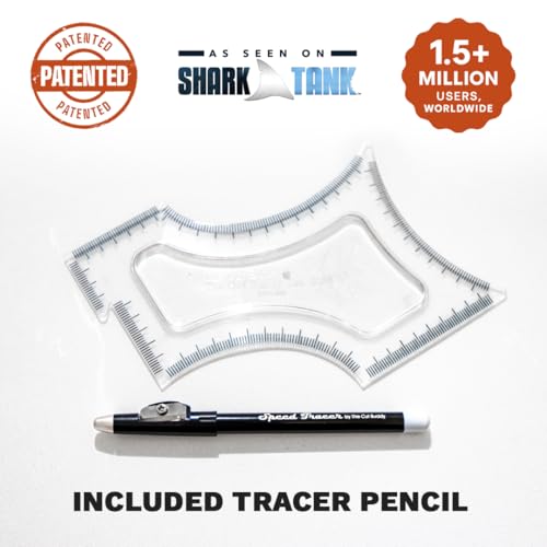 The Cut Buddy Original Shaping Tool, Clear Beard and Hairline Template with Bonus Tracer Pencil, As Seen on Shark Tank - style: The Cut Buddy Original