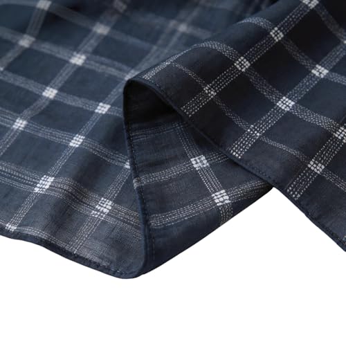 Hijab Scarf for Women Fashion Printed Modal Hijab Head Wrap Scarves Lightweight Long Scarf Shawls - color: Checkered Blue