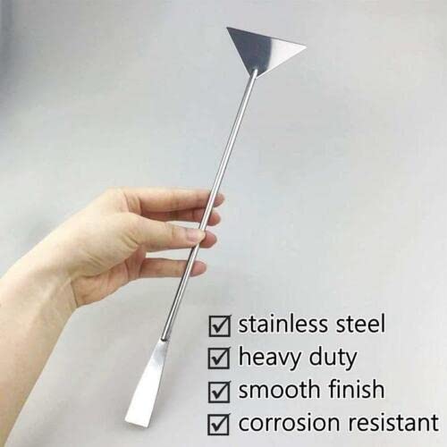 A2Z-Aquascaping Maintenance Tools Accessories,Anti-Rust Stainless Steel Tweezers Scissors Spatula for Aquarium Tank Clean, Fish Tank, Bonsai, Algae Scrapers (12" Substrate Spatula) - size: 12" SUBSTRATE SPATULA