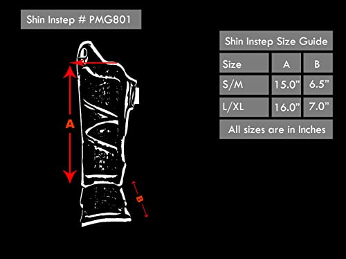 Strike Shin Instep - Boxing MMA Muay Thai Karate Training Protection - color: Black, size: Large-X-Large