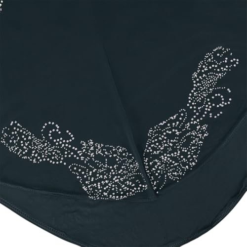 SIQITECHNO Elegant Hijab for Women Muslim Turban Scarf Islamic Headscarf Muslimah Turban Arabian Headwear Eid Scarf Shawl - color: Dark Green