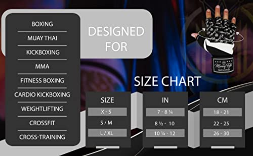 Quick Gel Boxing Wraps Under Boxing Gloves - Kickboxing MMA Muay Thai - Fist, Knuckle, Wrist Wrap Protection Inner Glove Hand Wraps - Men Women Kids - color: Black/White, size: X-Small