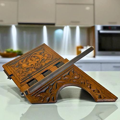 Wooden Portable Book Stand | Adjustable Reading Table | Cookbook Holder | Laptop, Notebook Stand | Dictionary Stand