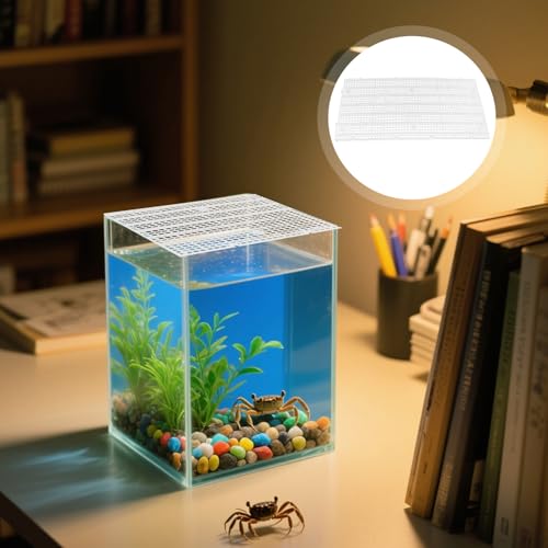 Abaodam 10pcs Plastic Egg Crate Divider Panel 30x15cm Aquarium Grid Mesh Bottom Filter Board for Fish Tank Separation and Breeding Isolation