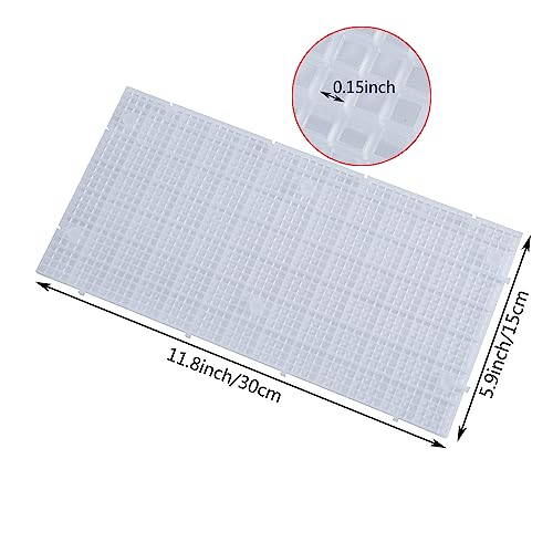 ALEGI Aquarium Grid Isolate Board Divider Fish Tank Bottom Black Filter Tray Plastic Crate (4pcs) - size: 4pcs