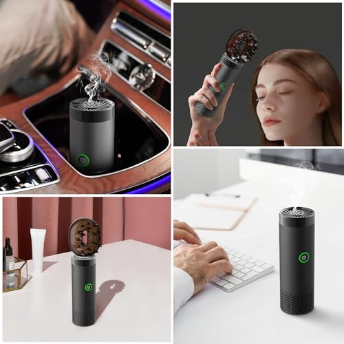 Electronic Incense Burner Electric Aroma Diffuser Fragrance Arab Bakhoor Arabian Incense Holder Censer for Outdoor, Household, Desktop, Office, Black - color: Black