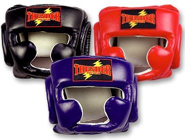 children's Muay Thai Headgear - color: Black