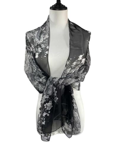 Acotavie Scarfs for Women Lightweight Fashion Scarves Print Floral Pattern Scarf Shawl Wraps - color: A05