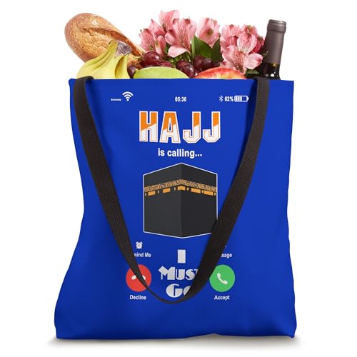 Hajj Is Calling T Shirt Hajj and Umrah Tote Bag