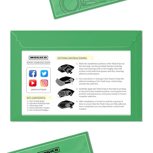 Motorcycle Accessories Centre Tank Pads/Anti-slip Pads/Traction Non-Slip Mats Fuel Tank Protection for Mogico (Black Fatboy) - size: Black Fatboy