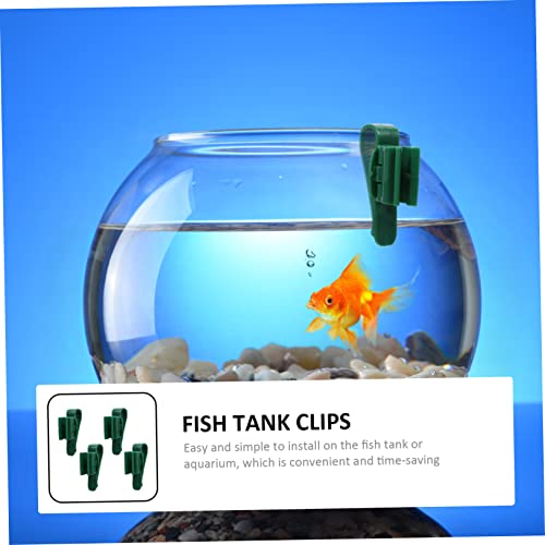 WOONEKY 4Pcs Plastic Fixing Clamps for Aquarium Hose Easy Installation Fish Tank Clips to Secure Water Tubes for Fish Tank Maintenance and Water Changes