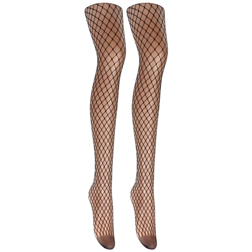 Black Fishnet Stockings for Women, Fishnet Tights Plus Size One Size Fit All - color: Black2, size: One Size