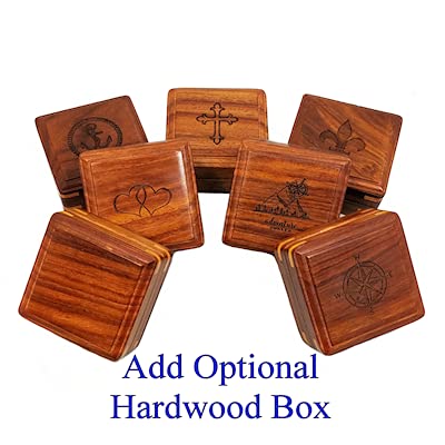 Personalized Compass Gift for Baptism, Confirmation | Religious Keepsake Engraved with Bible Verse | Optional Wood Box with Plaque Available | Gift Box Included - style: Design My Own
