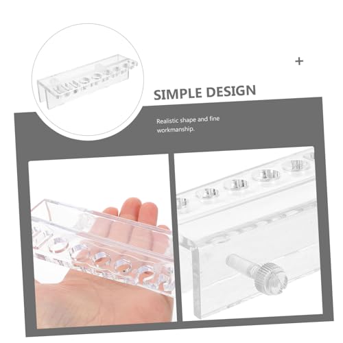 Happyyami Easy Install Fish Tank Tool Rack Aquarium Tool Holder Water Holder Storage Slots