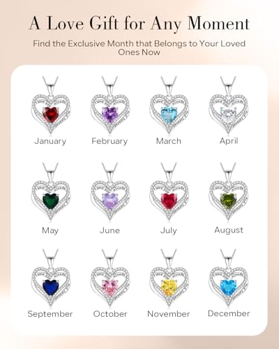 S925 Sterling Silver Necklace for Women, Wife Jewelry Rose Gold, Mom Birthday Valentines Mothers Day Gifts, Girlfriend Necklaces, Daughter Heart Jewel, Anniversary for Her - style: Sterling Silver 04 Apr