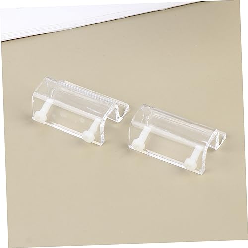 BESPORTBLE 4pcs Acrylic Fish Tank Cover Holder Bracket Practical Support Tool for Open Aquariums Turtle Tanks and Pet Stable and Easy to Install