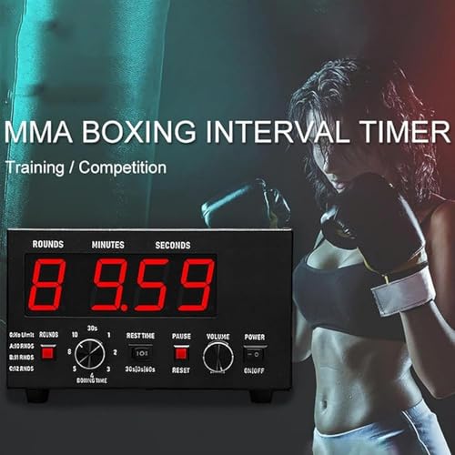 LED Digital Interval Timer for Gym, MMA, Boxing & Martial Arts Workouts - Perfect for Training, Fitness Goals & Countdown Timing (Green) - color: Green