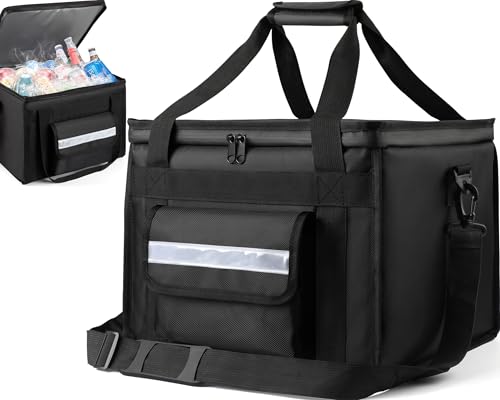 MyLifeUNIT Insulated Cooler Bag for Food Delivery Bags | 100% Leakproof, Airtight TPU Zipper, Collapsible Coolers for Tailgating, Car Camping, Family Beach Picnics, Road Trips - size: Large