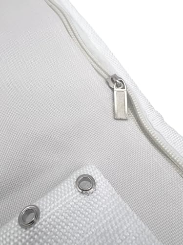 Mens Ihram Ahram White Waist BELT w/Zip/Pocket For Umrah Hajj- PREMIUM Free Size Adjustable Ihram Hajj Umrah Haji Waist Belt fits 29 up to 50 inches.