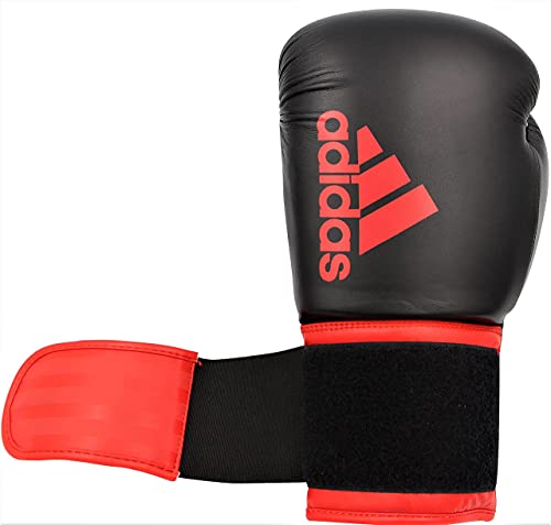 Adidas Hybrid 100 Boxing Gloves – Adult Boxing Gloves for Sparring, Training & Heavy Bag – Kickboxing Gloves for Women & Men - size: 10 oz