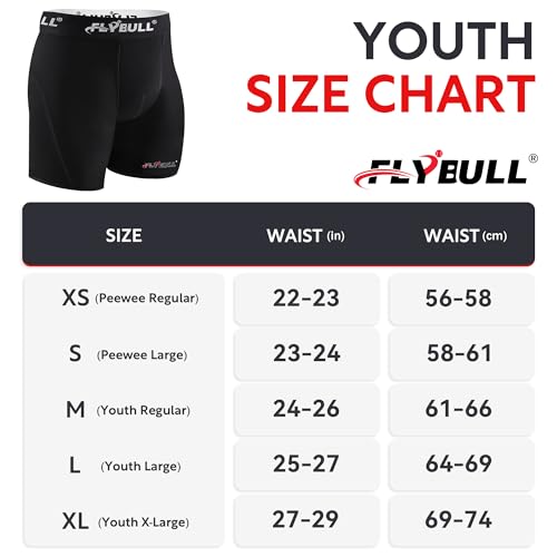 2-Pack Boys Cup Underwear Youth Boxer Briefs with 1 Protective Athletic Cup for Baseball, Football, Lacrosse - color: Black, size: X-Small