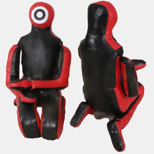 MMA Training Dummy for Grappling and Boxing, Unfilled Practice Tool, Red 68.8 inch